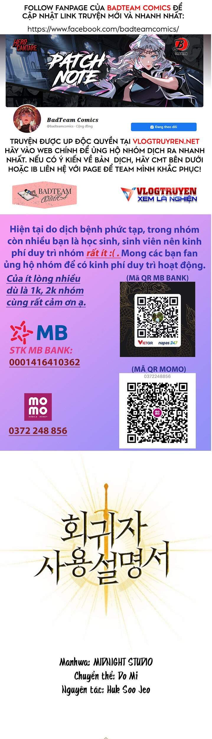 Kí Sự Hồi Quy - Chương 3