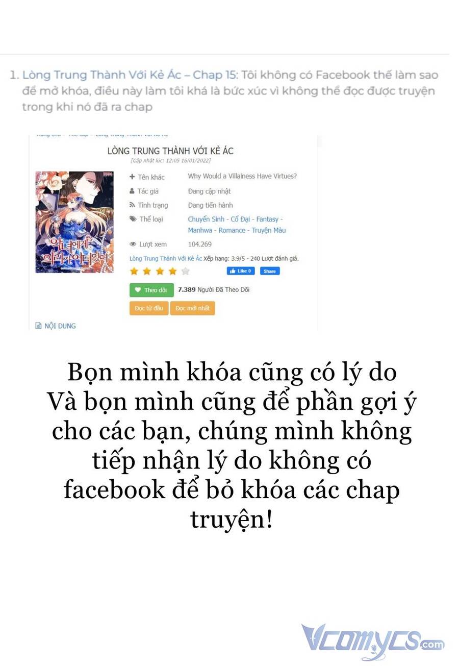 Lòng Trung Thành Với Kẻ Ác - Chương 16