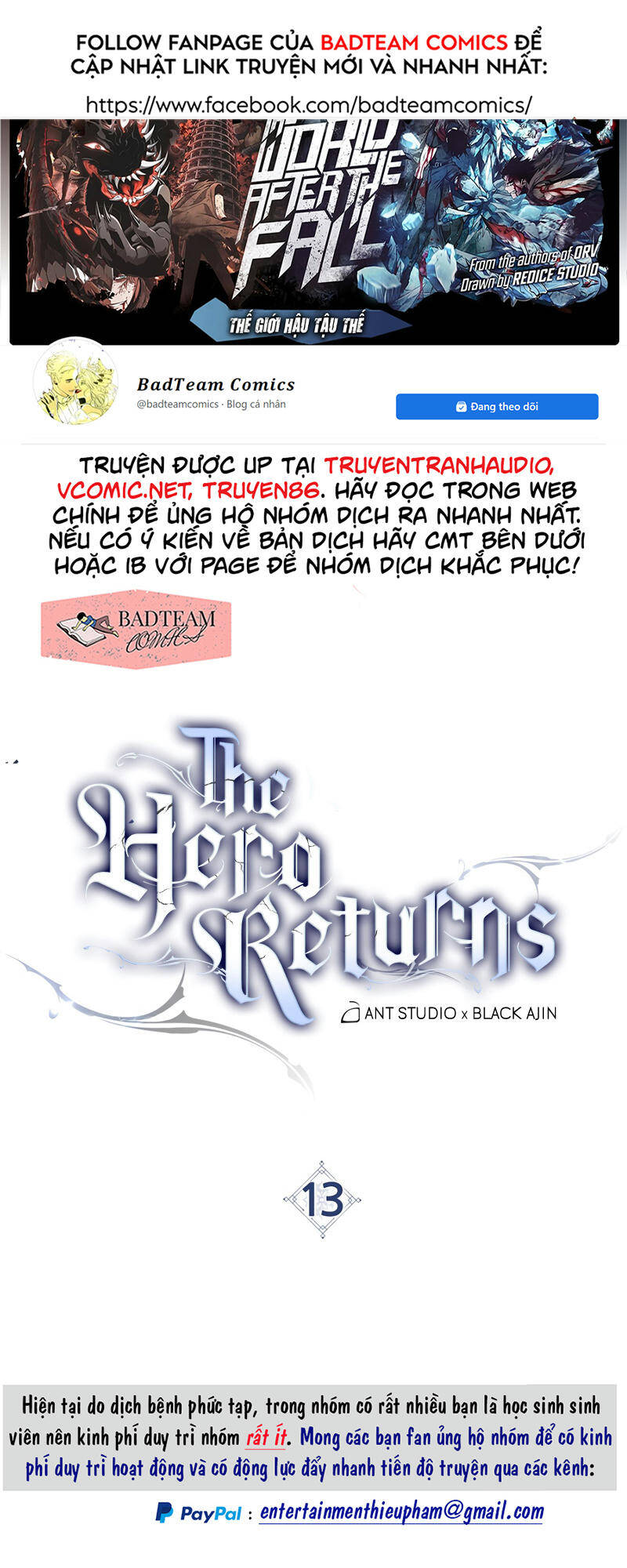 Anh Hùng Trở Về - Chương 13