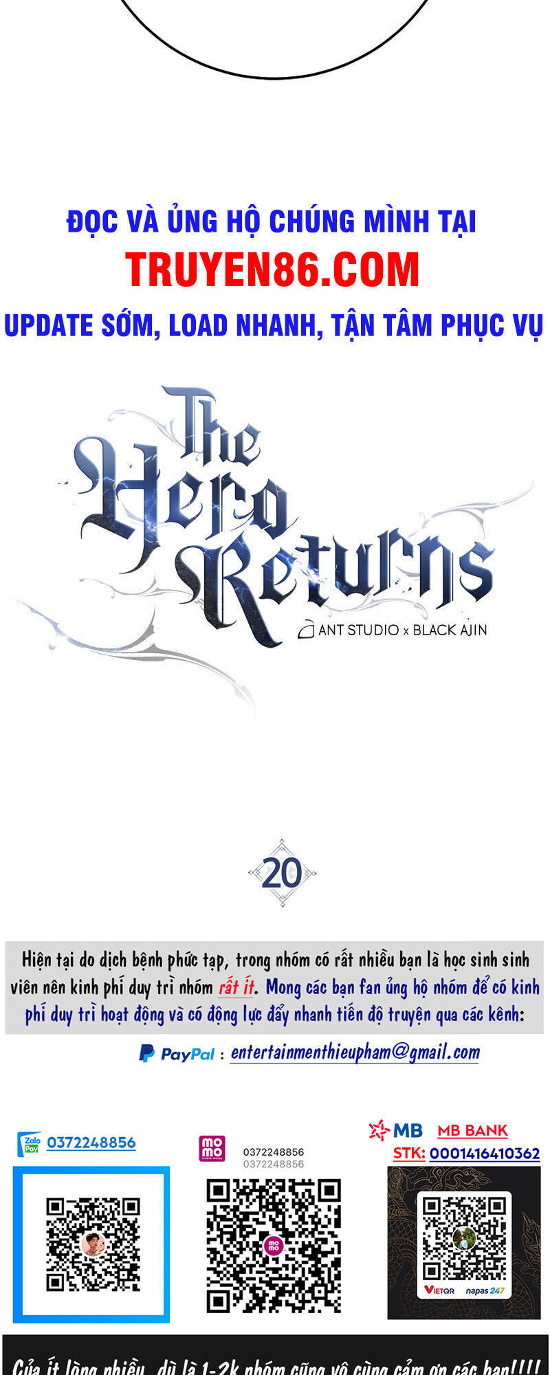 Anh Hùng Trở Lại - Chương 20