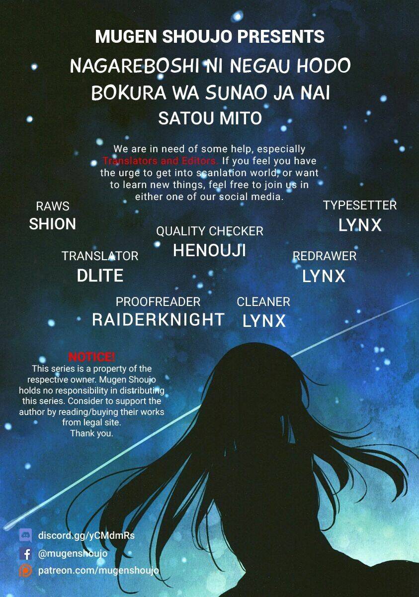 Nagareboshi Ni Negau Hodo Bokura Wa Sunao Ja Nai - Chương 6