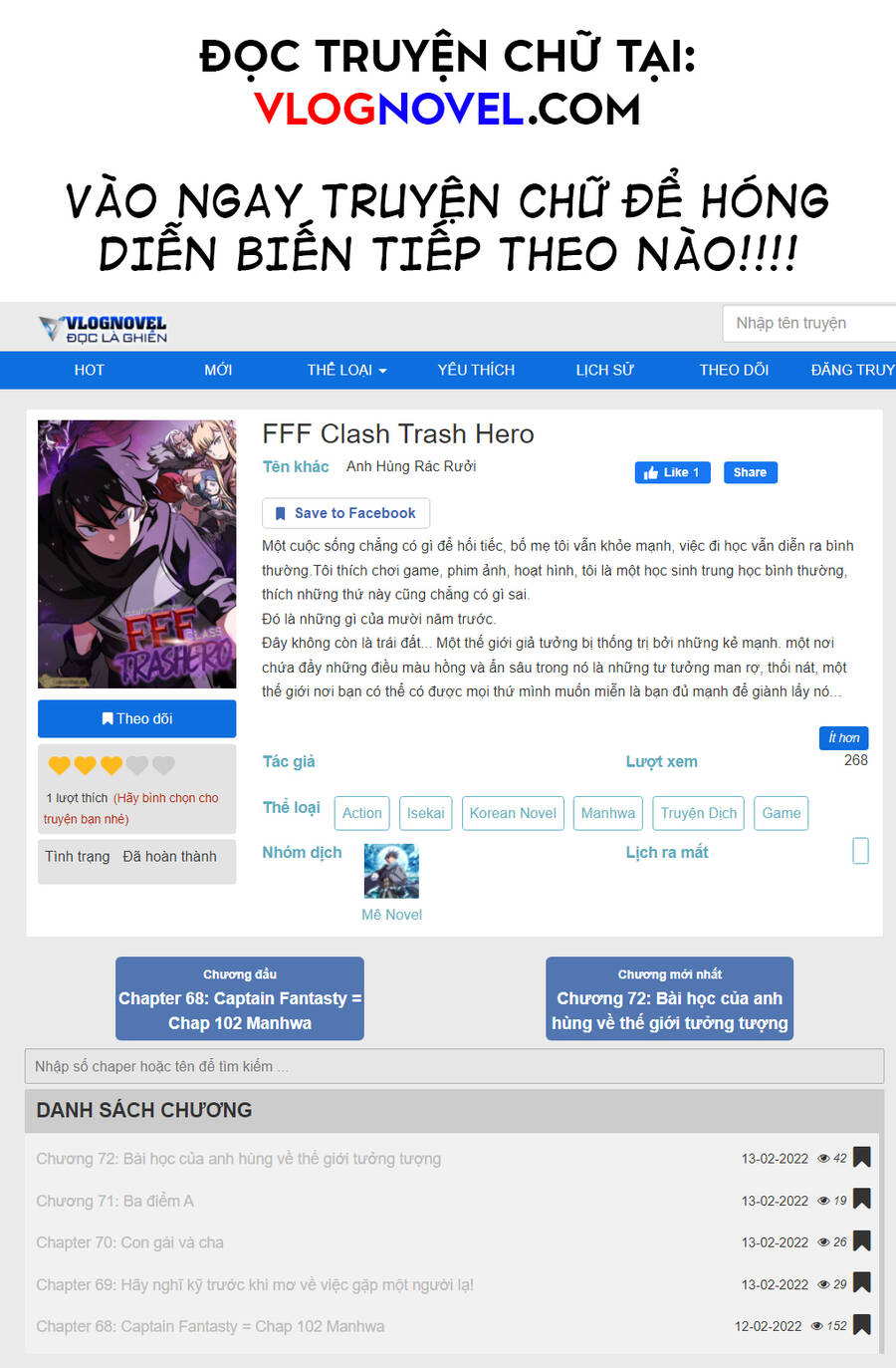 Anh Hùng Rác Rưởi - Chương 104